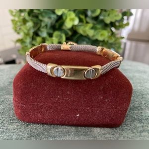 Two-tone 14K Italian Gold bracelet